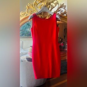 St. John red dress 6